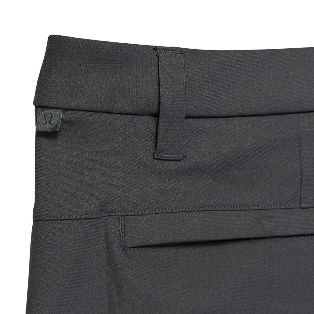 Lululemon Commission Shorts Slim Warpstreme 9" Inseam Black Athleisure Size 38 - Picture 8 of 11